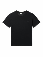 CELINE - Slim-Fit Logo-Embroidered Cotton-Jersey T-Shirt - Black