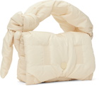 ISSEY MIYAKE Beige Square Cushion Bag