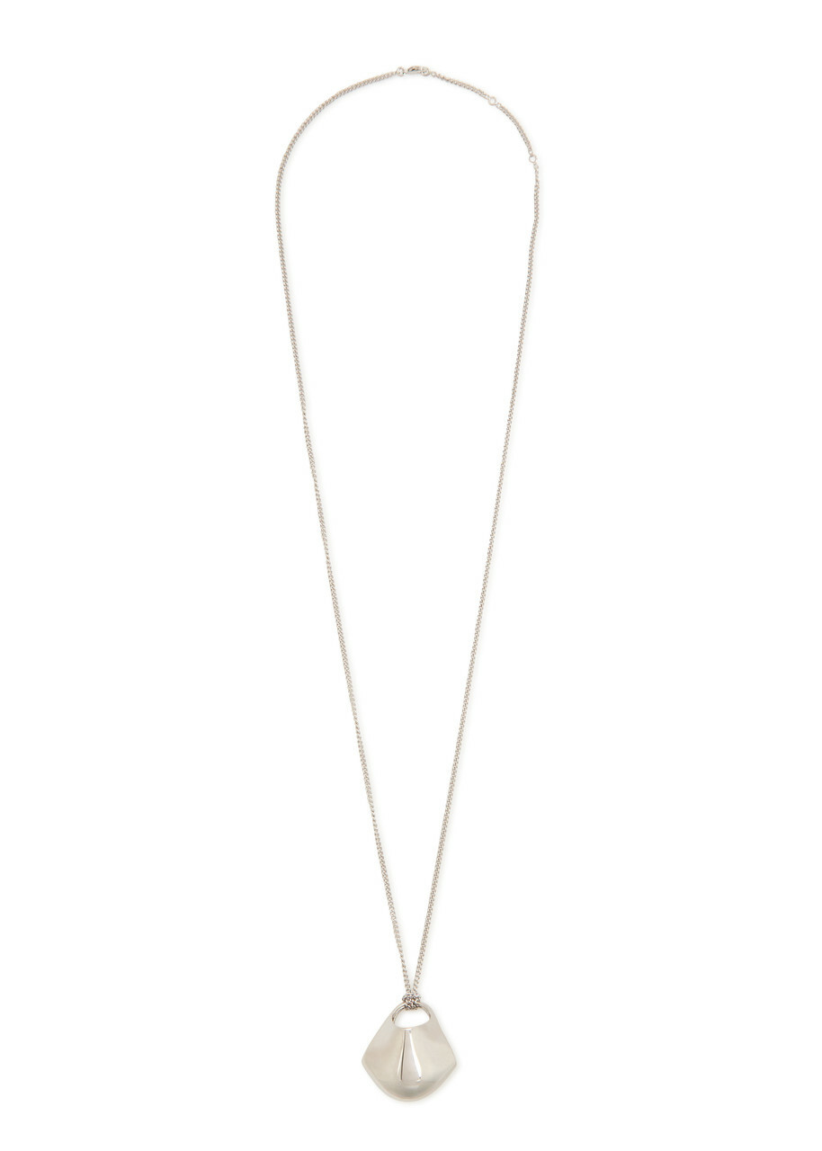 Khaite Lotus Small Palladium-plated Necklace - Silver - One Size