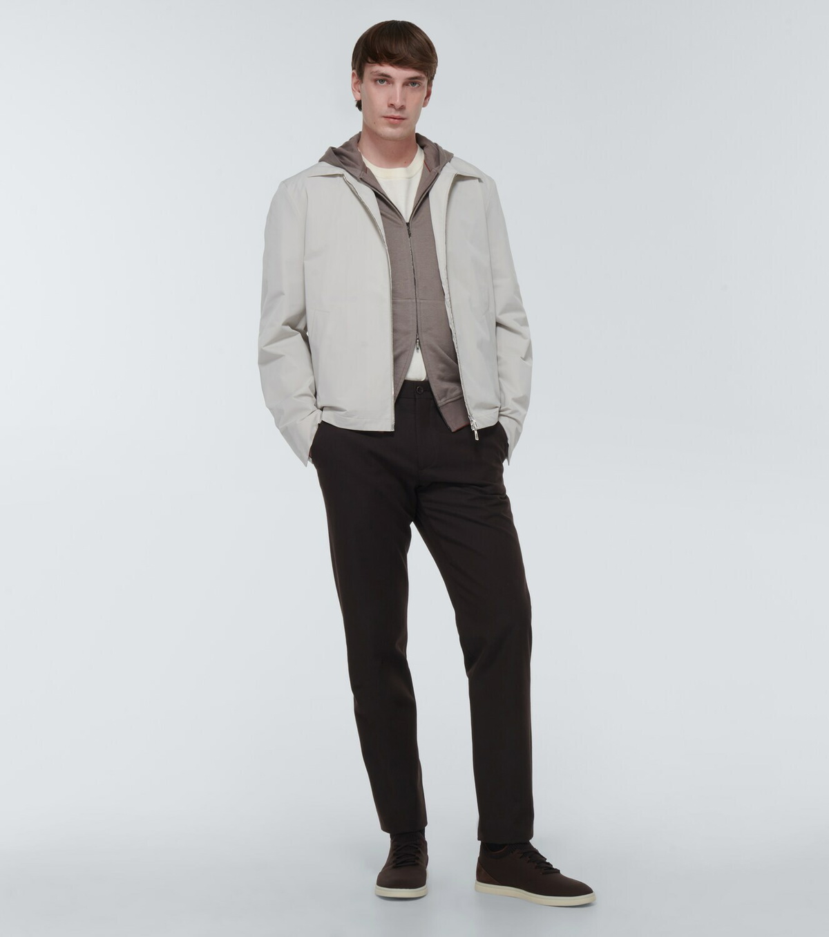 Loro Piana Cairns cotton and linen hoodie