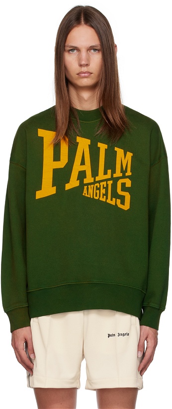 Photo: Palm Angels Green College Sweatshirt