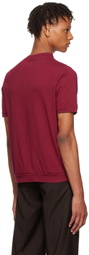 Lukhanyo Mdingi Burgundy Cotton T-Shirt