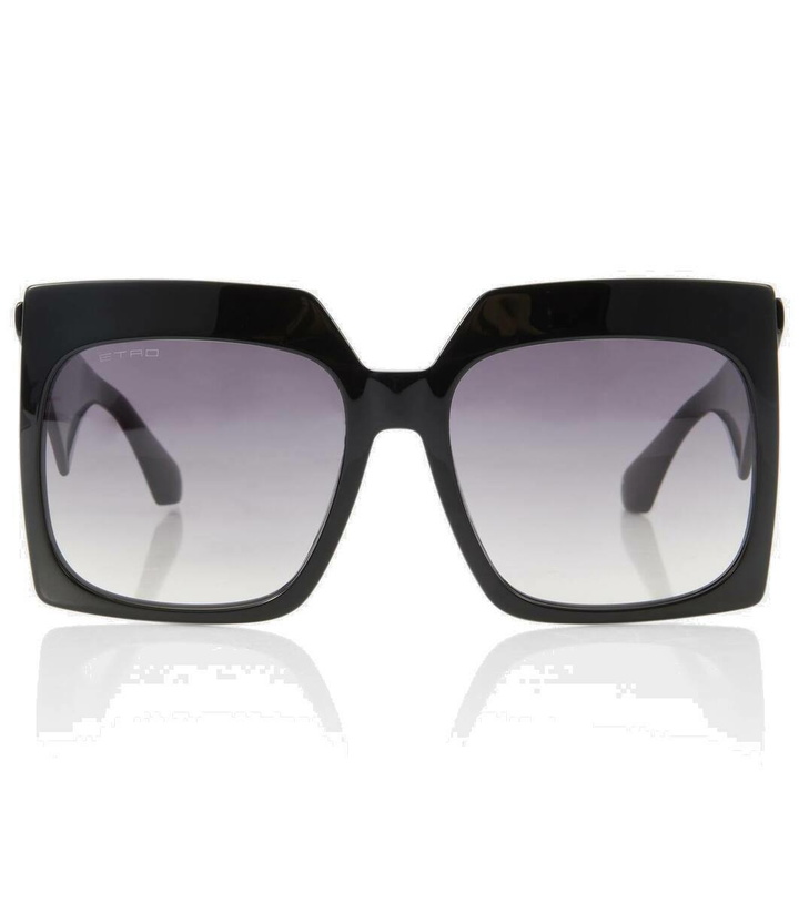 Photo: Etro Etro Tailoring rectangular sunglasses