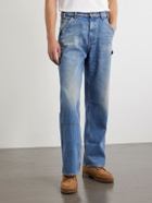 Cherry Los Angeles - Paint-Splattered Distressed Straight-Leg Jeans - Blue