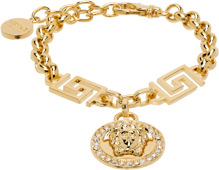 Photo: Versace Gold Crystal 'La Medusa' Bracelet