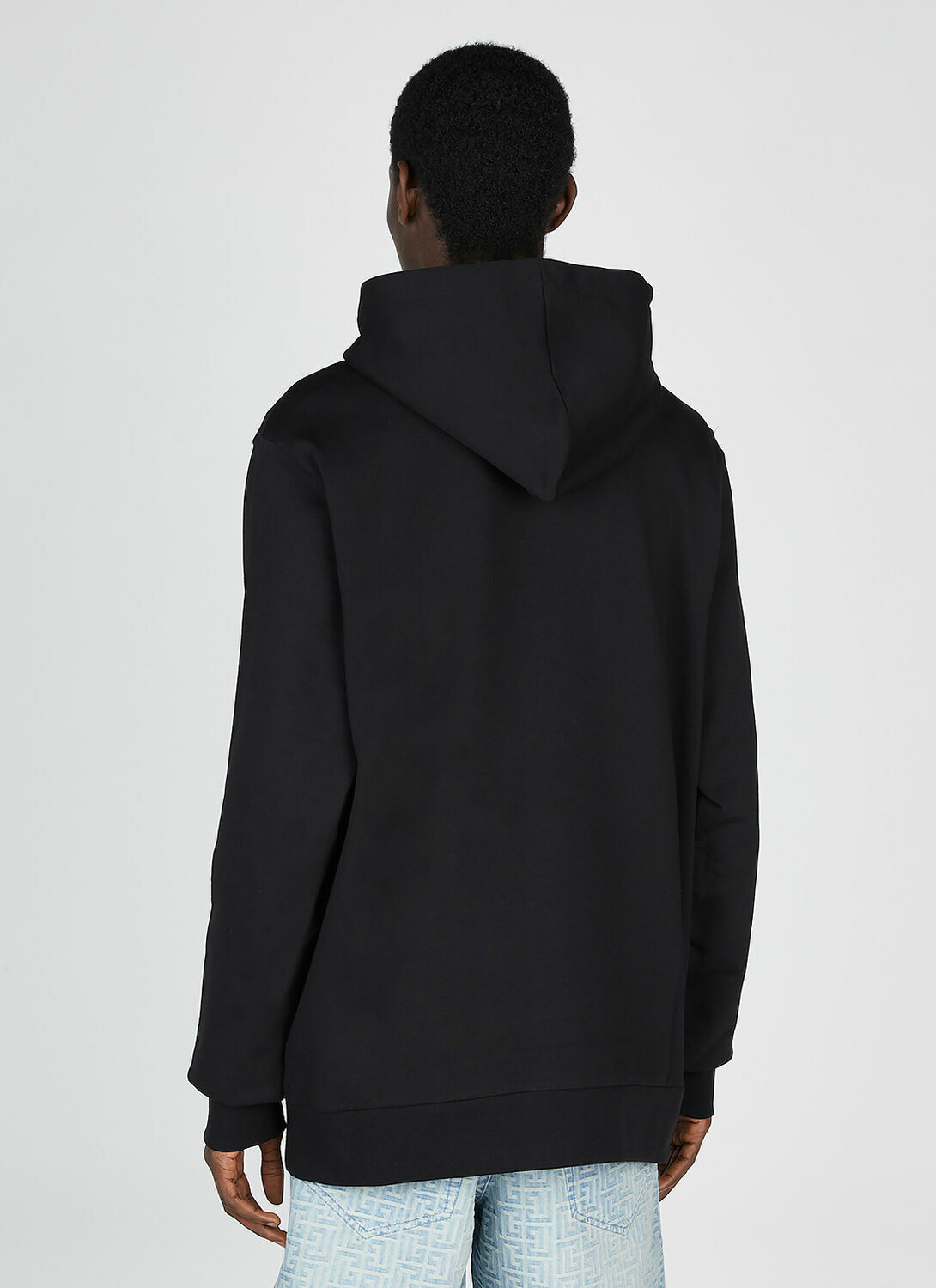 Balmain Statue Print Hooded Sweatshirt