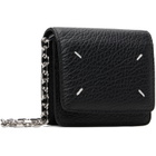 Maison Margiela Black Four Stitches Chain Wallet