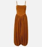 Zimmermann Luna pleated jersey jumpsuit