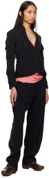 Kiko Kostadinov Black Cauda Tailored Blazer
