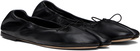 CHRISTEN SSENSE Exclusive Black Tabi Stretch Ballerina Flats