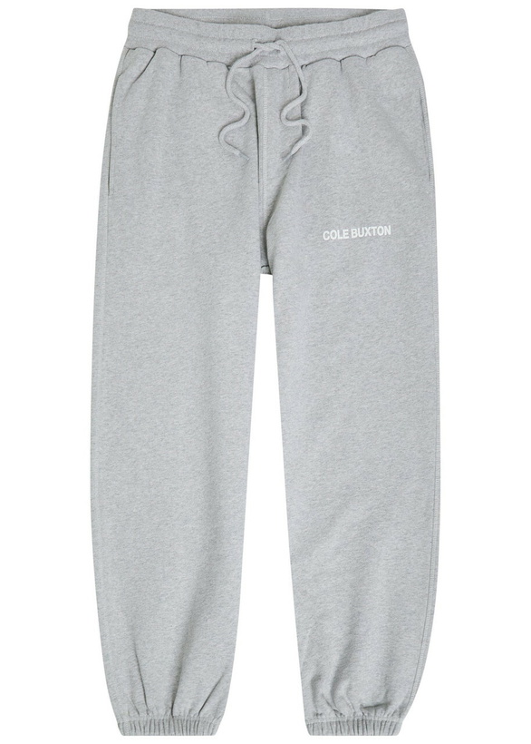 Photo: Cole Buxton Sportswear Logo-print Cotton Sweatpants Grey
