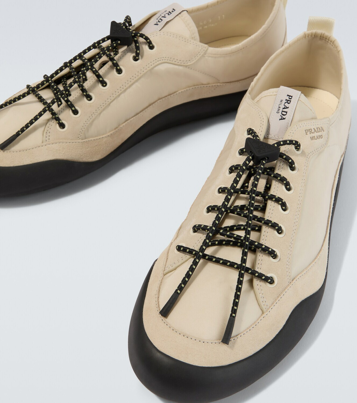 Prada Speedrock Re-Nylon and suede sneakers