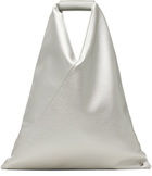 MM6 Maison Margiela Silver Small Triangle Tote