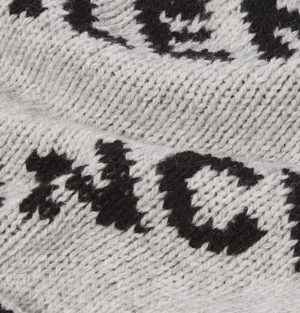 Balenciaga - Logo-Jacquard Virgin Wool and Camel Hair-Blend  display picture 2