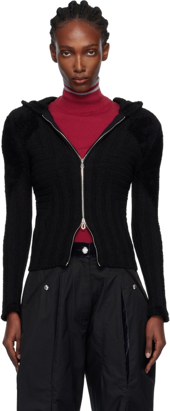 Photo: Kiko Kostadinov Black Quimby Fitted Hoodie