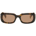 Miu Miu Eyewear Brown Rectangular Sunglasses