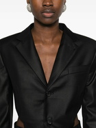 BETTTER Black Cut-Out Skirt Suit