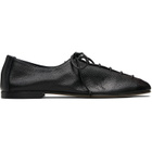 HEREU Black Plegada Shiny Oxfords