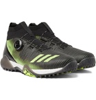 Adidas Golf - CodeChaos Boa Coated-PrimeKnit and Faux Leather Golf Shoes - Black