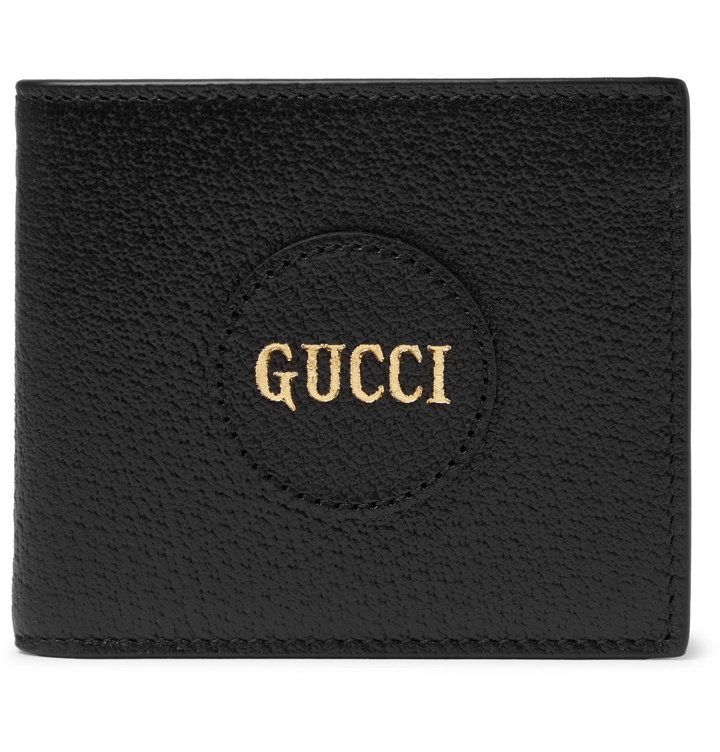 Photo: GUCCI - Logo-Print Full-Grain Leather Billfold Wallet - Black