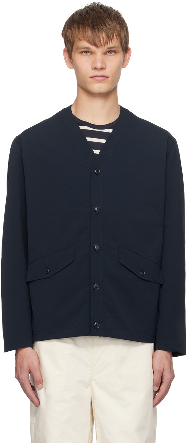 Nanamica Navy Tailored Cardigan Nanamica