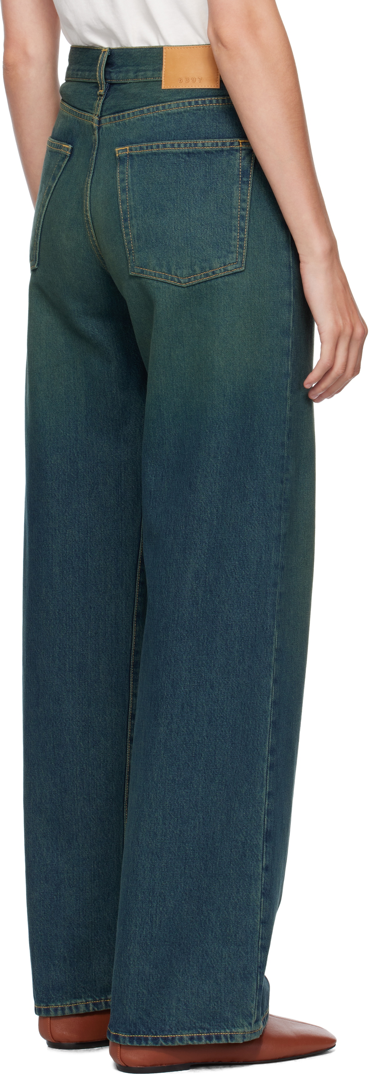 6397 Blue Wide Jeans