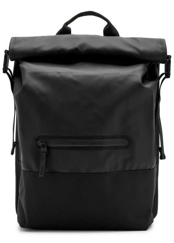 Photo: Rains Trail Rolltop Backpack - Black - One Size