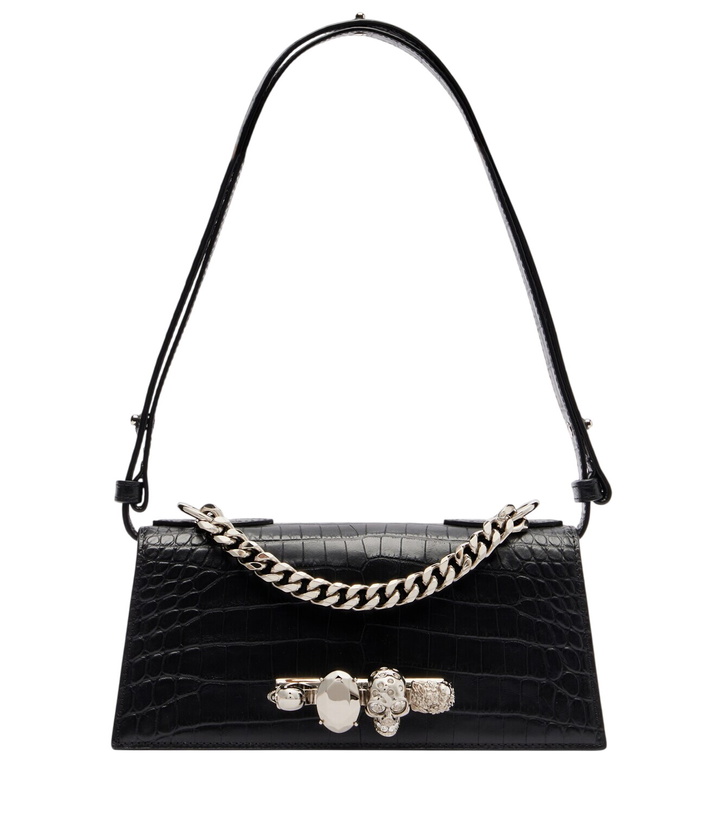 Photo: McQueen Jewelled Mini leather shoulder bag