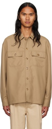 Drôle De Monsieur Beige 'La Chemise Flanelle' Shirt