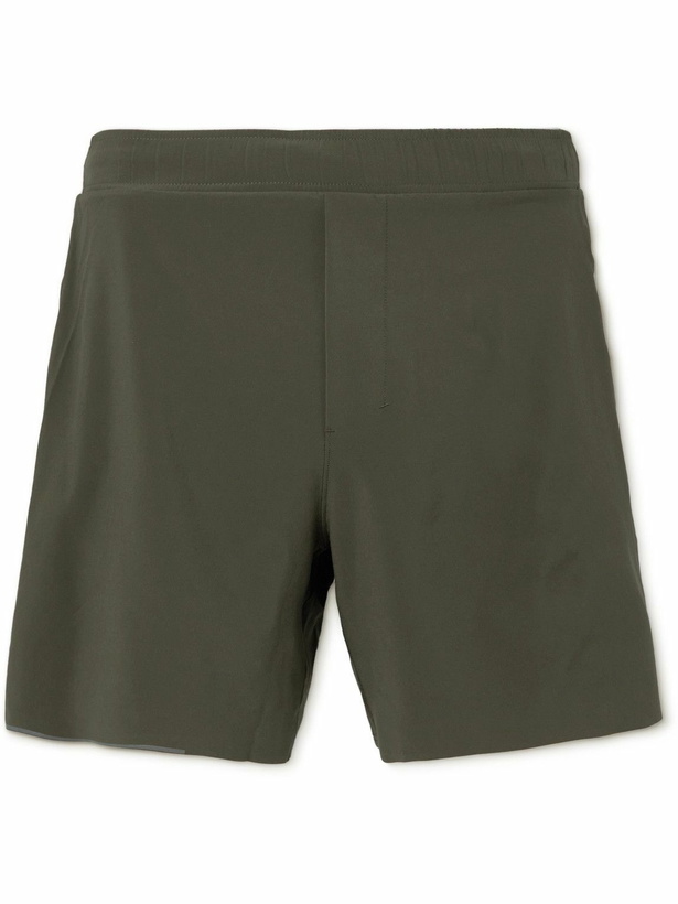 Photo: Lululemon - Surge Straight-Leg Recycled Stretch-Shell Shorts - Green