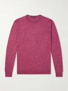 Zegna - Silk, Cashmere and Linen-Blend Sweater - Pink