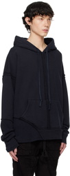 Greg Lauren Navy Drop Hoodie