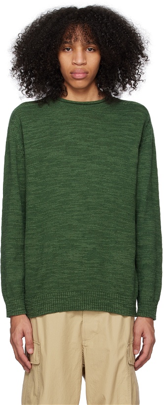 Photo: BEAMS PLUS Green Roll Neck Sweater