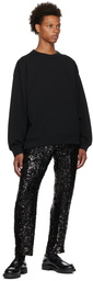 Dries Van Noten Black Cotton Sweatshirt