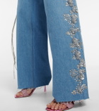 Magda Butrym - Embroidered wide-leg jeans