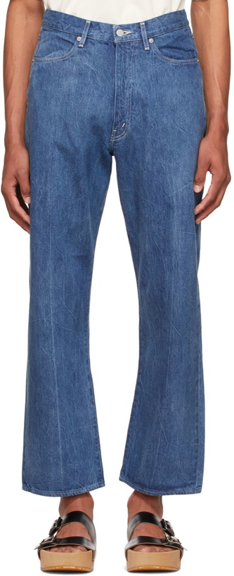 Photo: AURALEE Blue Creased Jeans