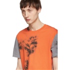 Helmut Lang Grey and Orange 3 Combo T-Shirt