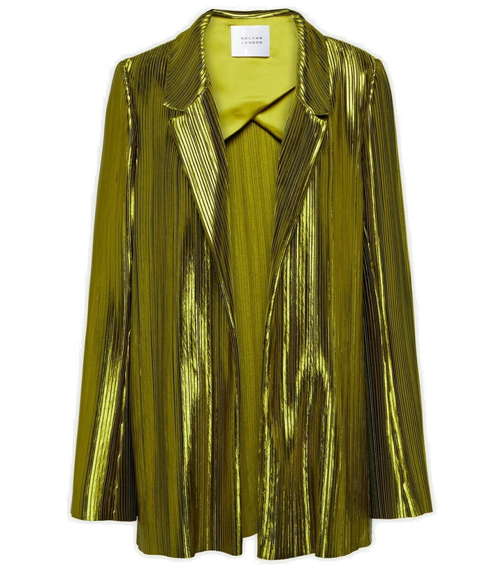Photo: Galvan Nuage pleated blazer
