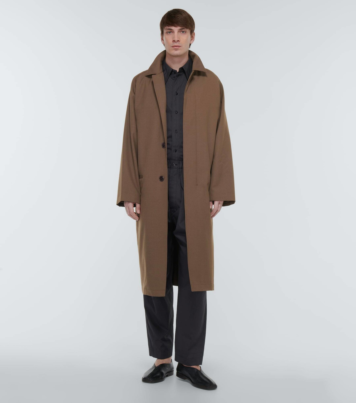 Lemaire - Wool-blend overcoat Lemaire