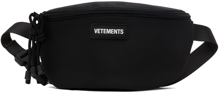 Photo: VETEMENTS Black Logo Belt Bag