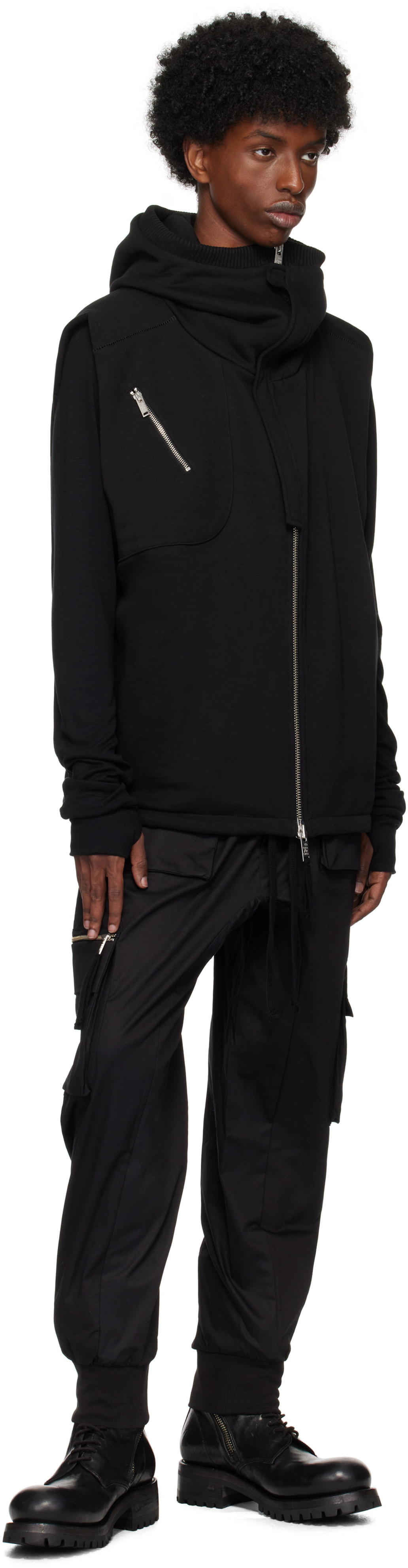 thom/krom Black M SJ 646 Hoodie