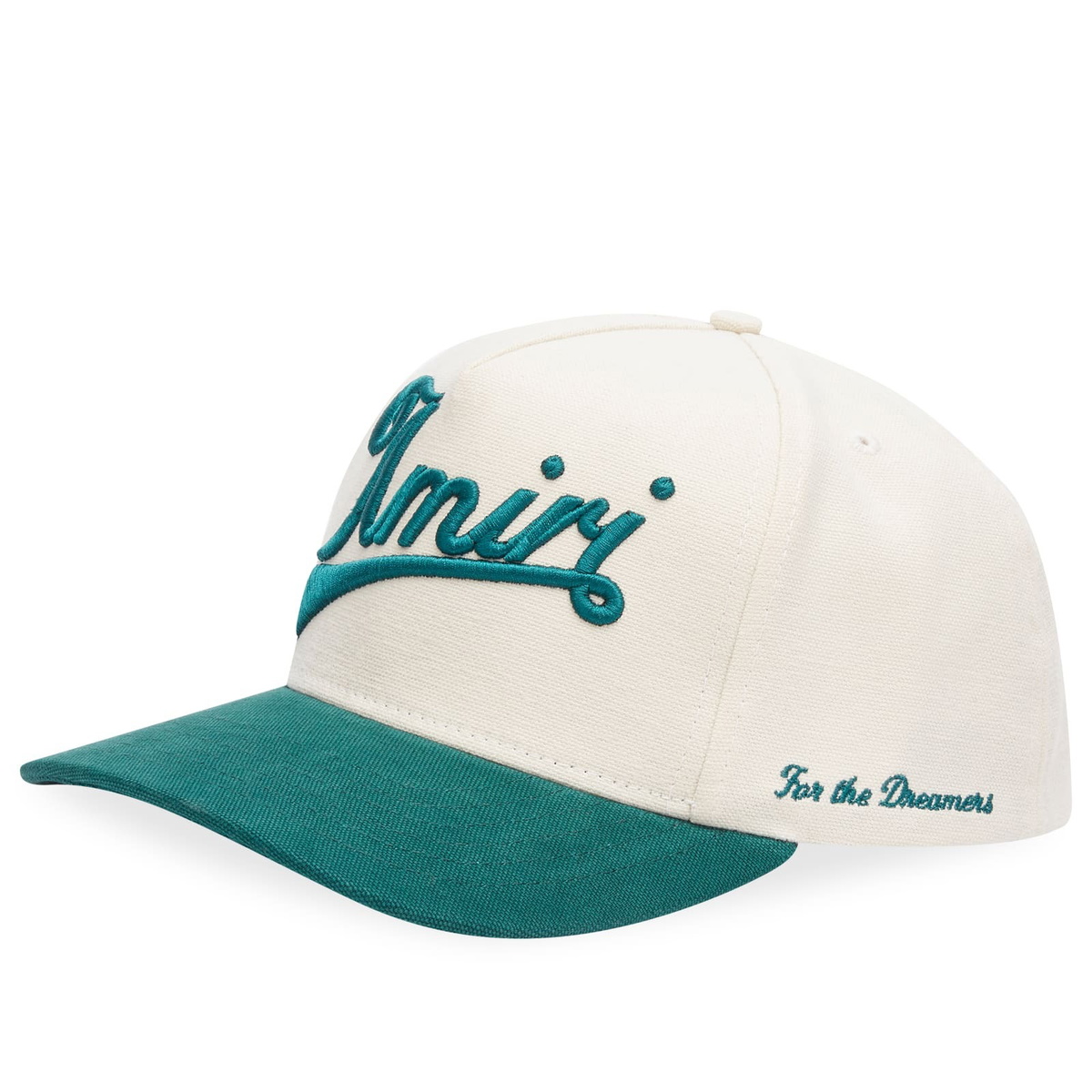 AMIRI Men's Two Tone Canvas Hat in Evergreen 