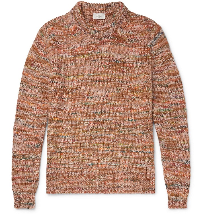 Photo: Altea - Mélange Knitted Sweater - Orange