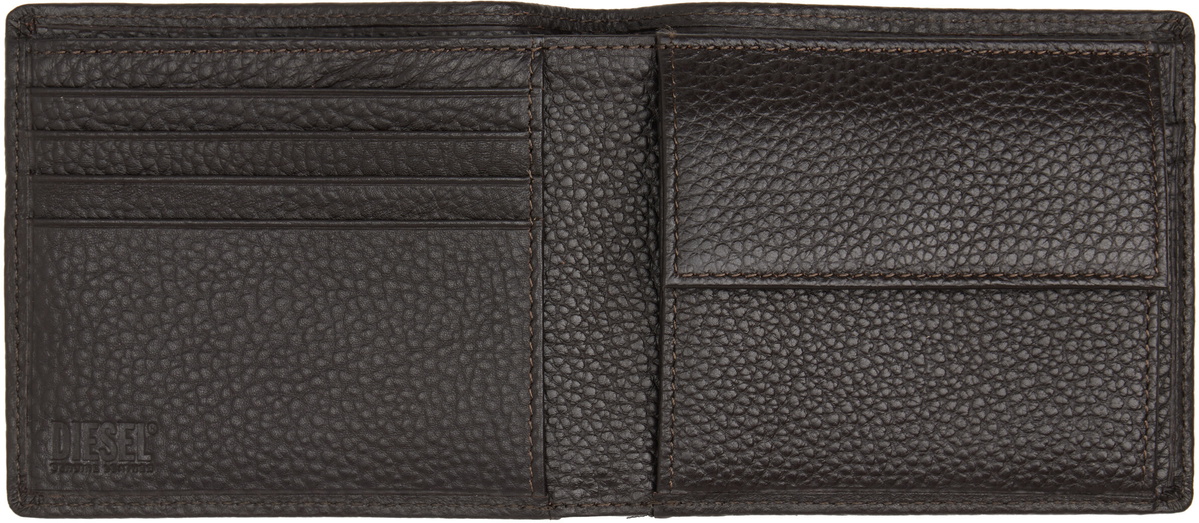 Diesel Black Bi-Fold Grainy Leather Wallet