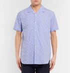 Comme des Garçons SHIRT - Camp-Collar Polka-Dot Cotton-Seersucker Shirt - Men - Light blue