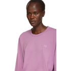 Acne Studios Purple Long Sleeve Nash Face T-Shirt