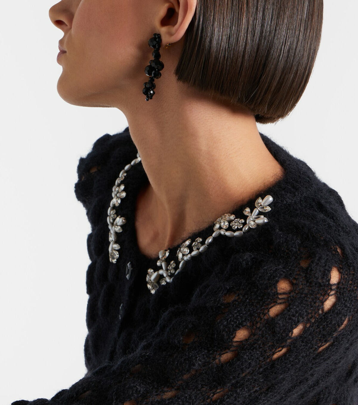 Simone Rocha Crystal-embellished drop earrings