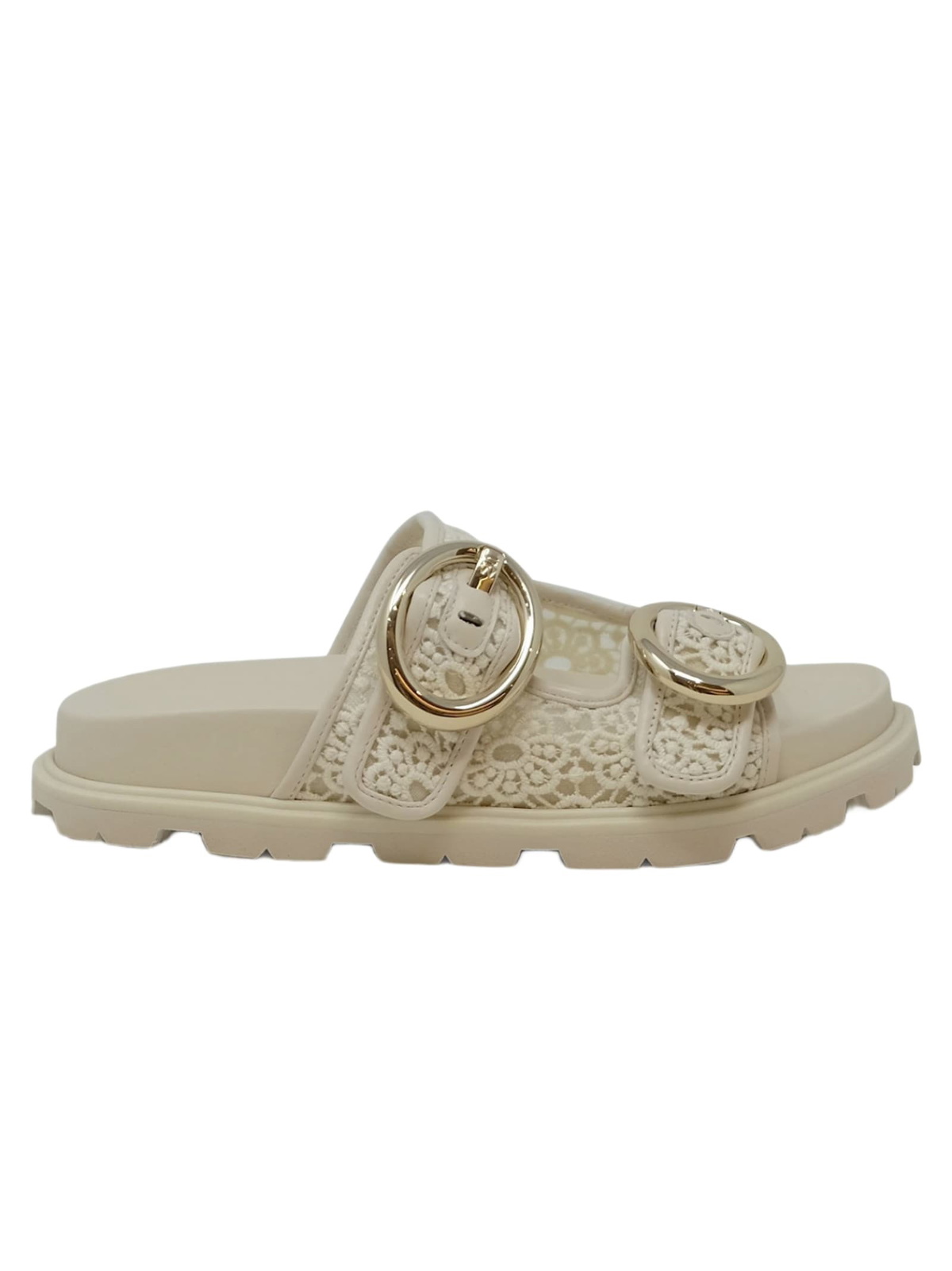 サンダル・ミュール Stuart Weitzman FLAREBLOCK - Mirrored leather T-sandal Stuart Weitzman Flareblock - Mirrored Leather T-sandal