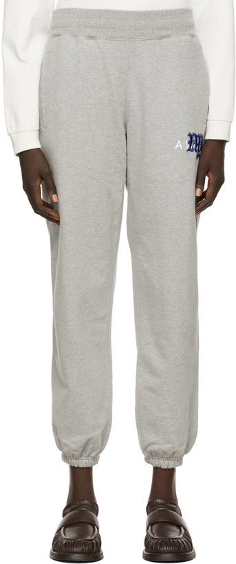 Photo: Awake NY Grey College Logo Lounge Pants