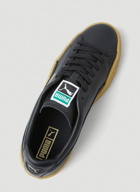 Suede Crepe Leather Sneakers in Black